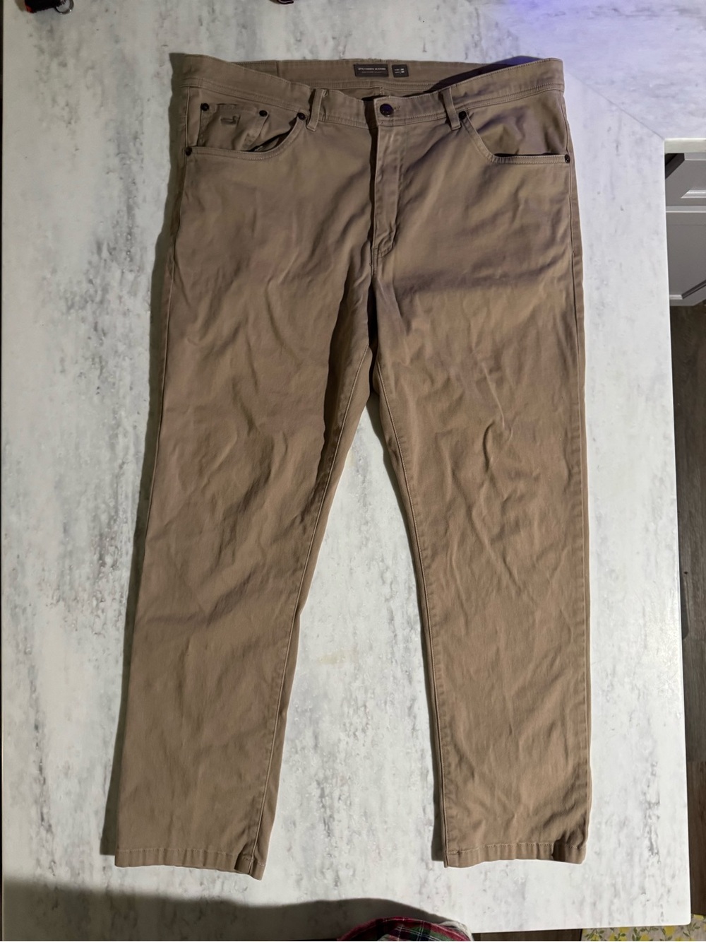 Southern Marsh Classic Neutral Work Khaki Relaxed Cotton Chino Pants 38x28